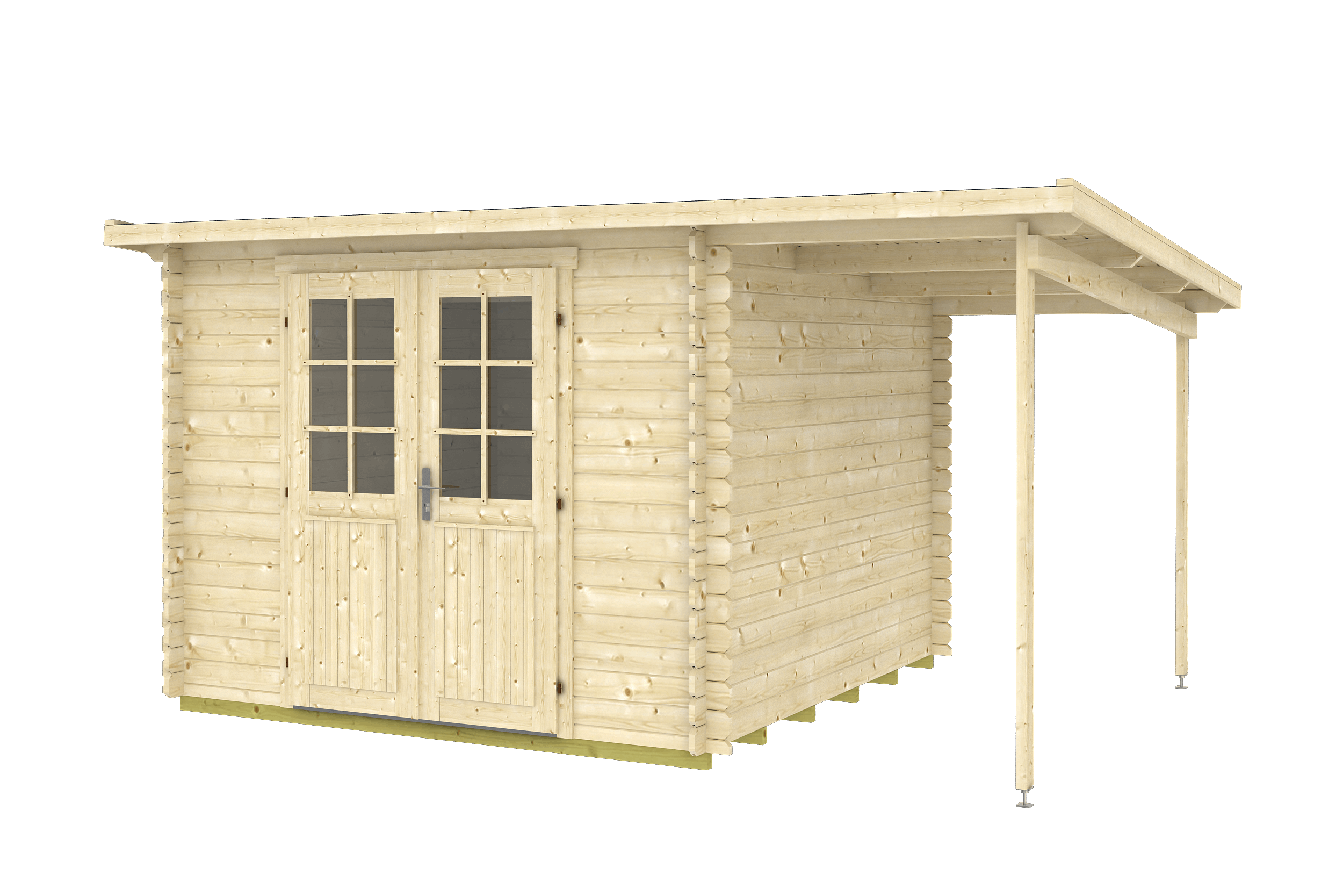 GLORIA-D+ 2.9x2.9m Log Cabin